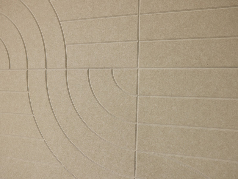 Close up of Felt Right's sage tangent tile.