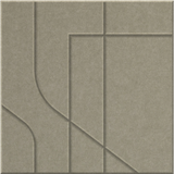Sage 9mm Engraved Subway felt sample with offset stepped line grooves