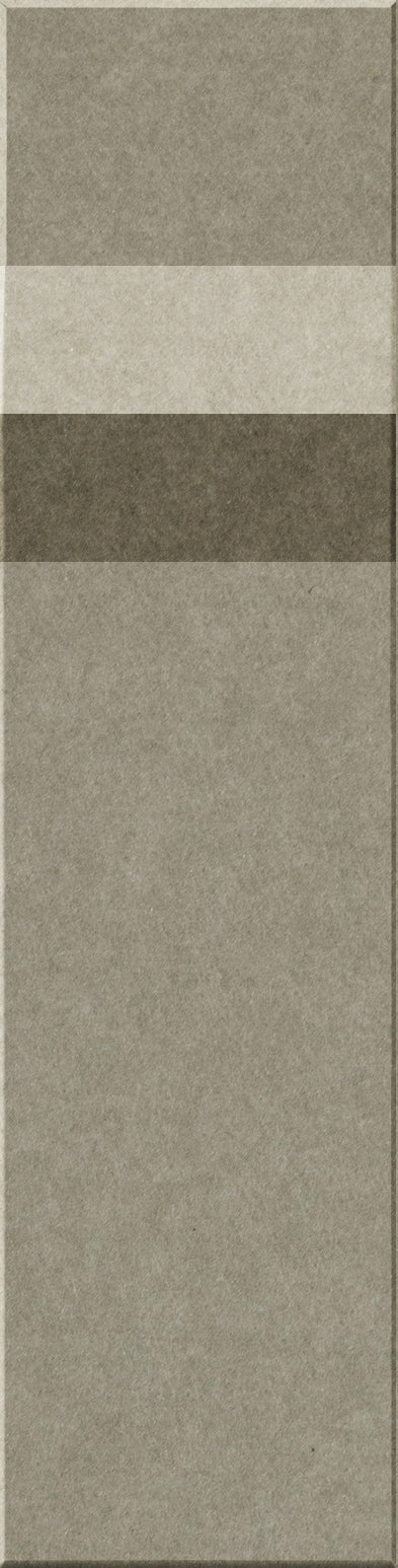 Four rectangular tiles in varying shades of gray and beige with textured surfaces arranged vertically.