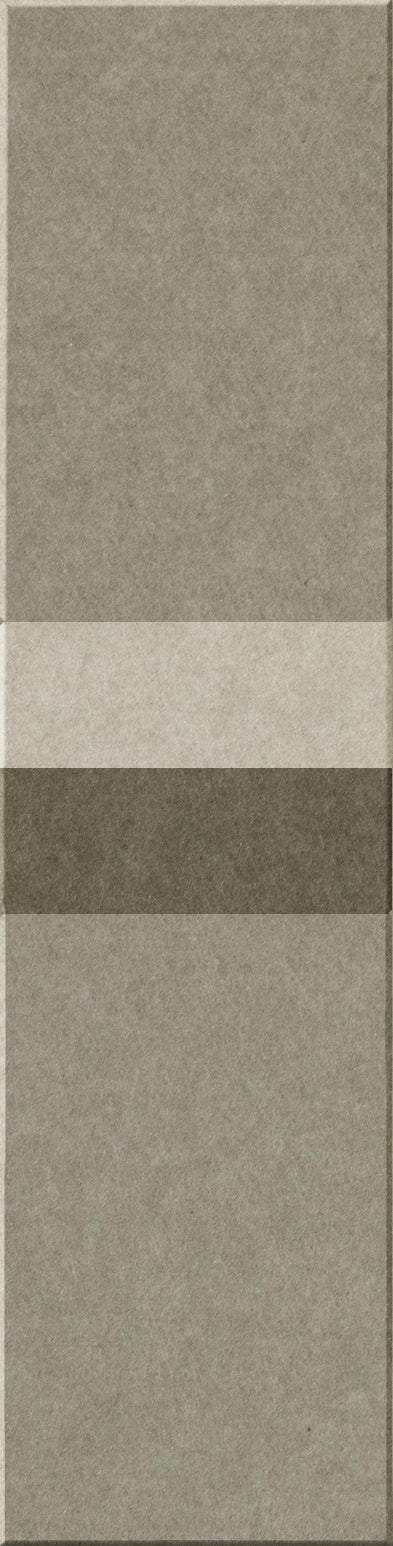 Four rectangular tiles in graduating shades of gray and beige stacked vertically.
