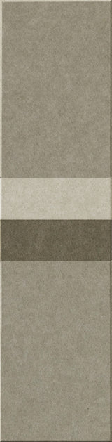 Four rectangular tiles in graduating shades of gray and beige stacked vertically.