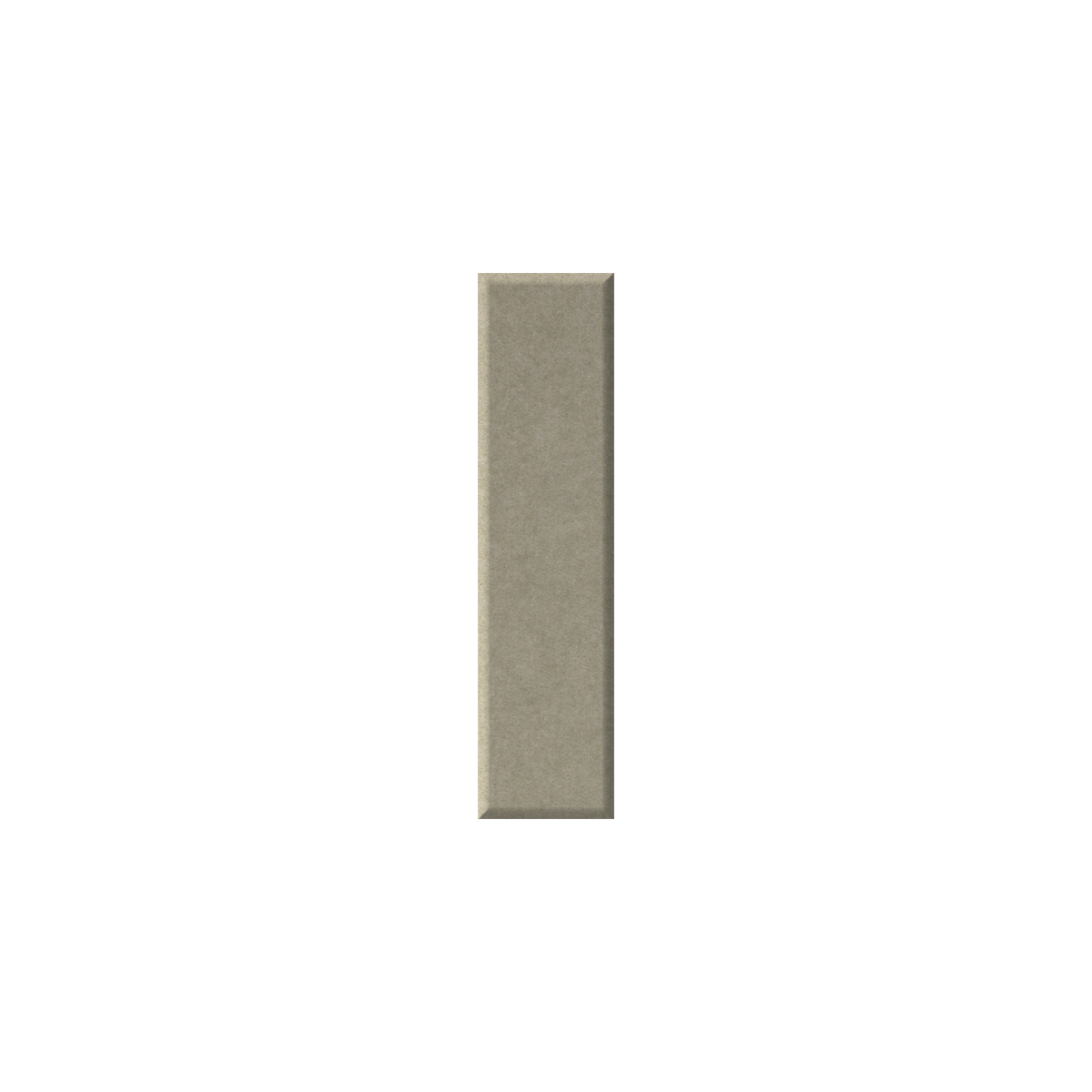 A single rectangular beige textured panel or tile centered on a plain white background.