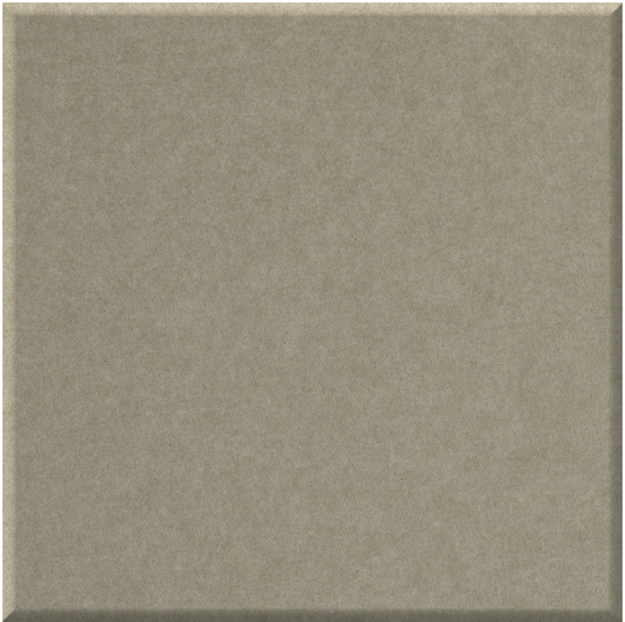Beige square tile with matte finish and slightly textured surface.