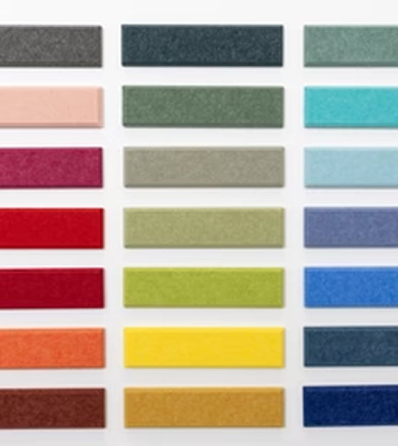 Color swatches arranged in a grid on a white background