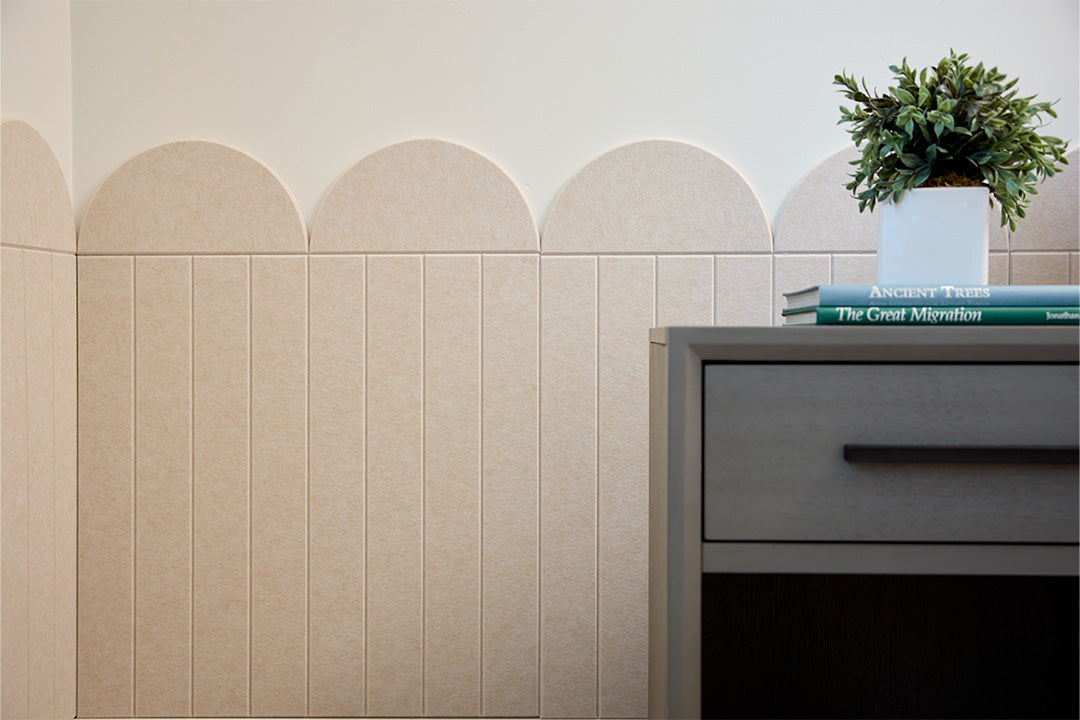 Latte Scallop Wainscoting