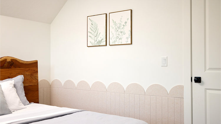 Latte Scallop Wainscoting