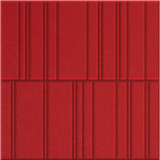 Scarlet 9mm Engraved Offset felt sample with staggered vertical grooves