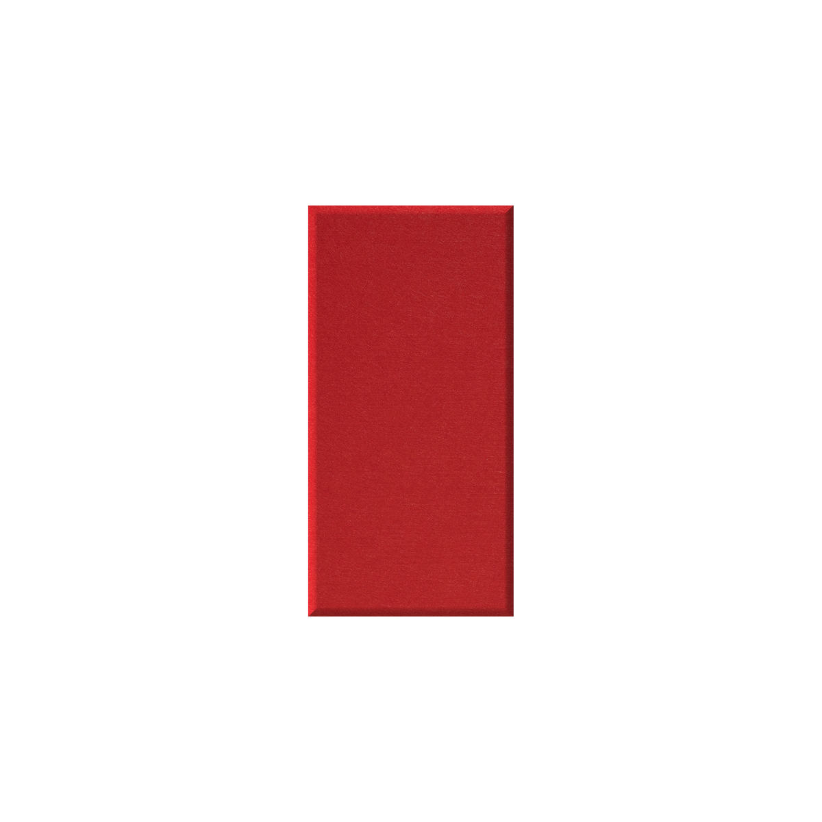 A solid red rectangular color swatch centered on a plain white background.
