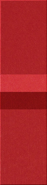 Four stacked tiles in varying shades of red with textured surfaces.