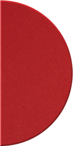 Scarlet Large Half Circle