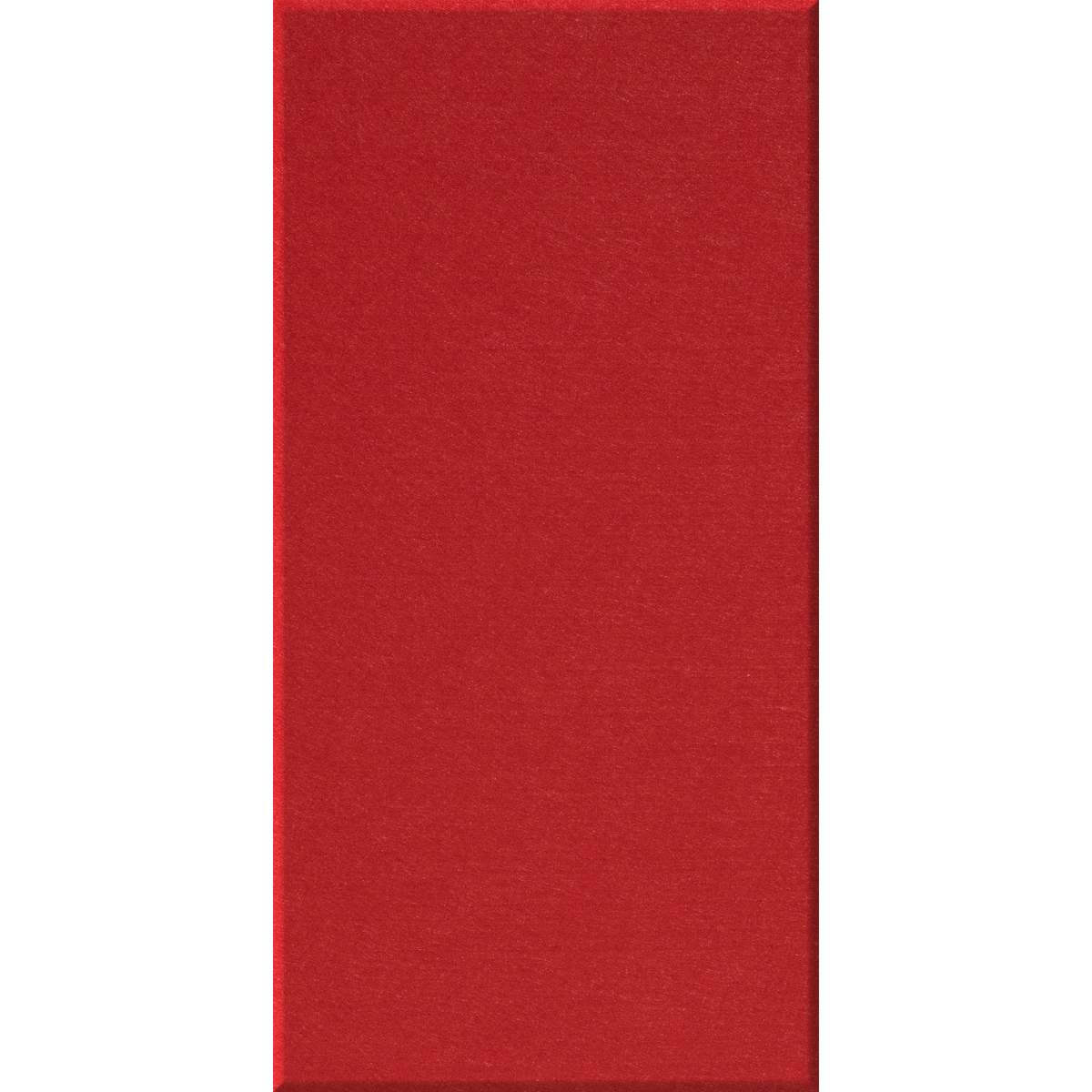 A solid red textured rectangular panel centered on a white background.