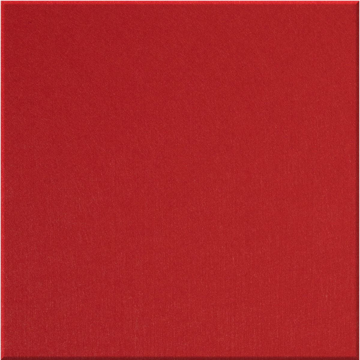 Red square tile with matte finish surface.
