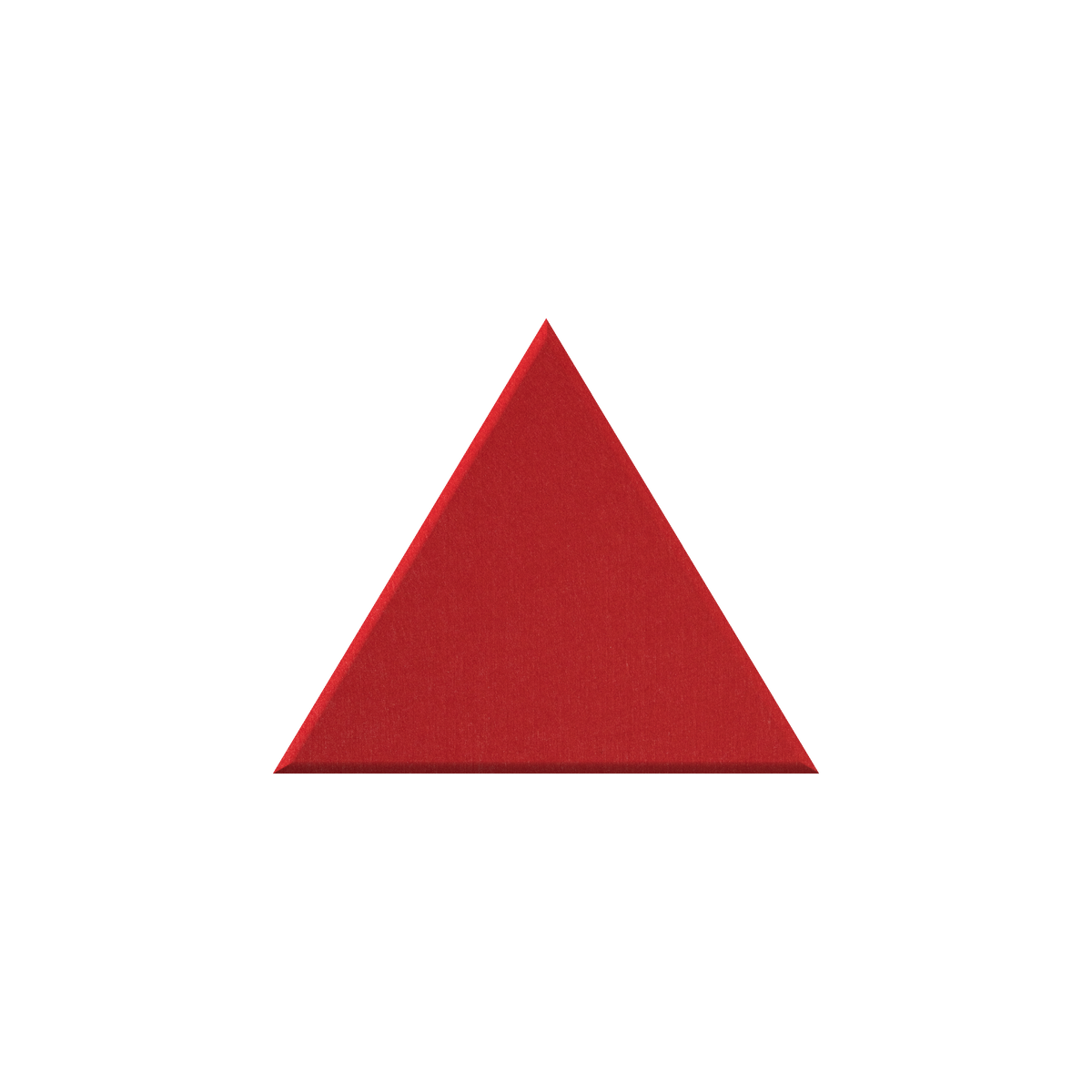 Red triangle on a white back ground.