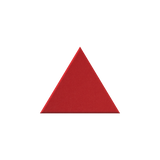 Red triangle on a white back ground.