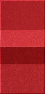 Four stacked rectangular tiles in varying shades of red, from light to dark and back to light.