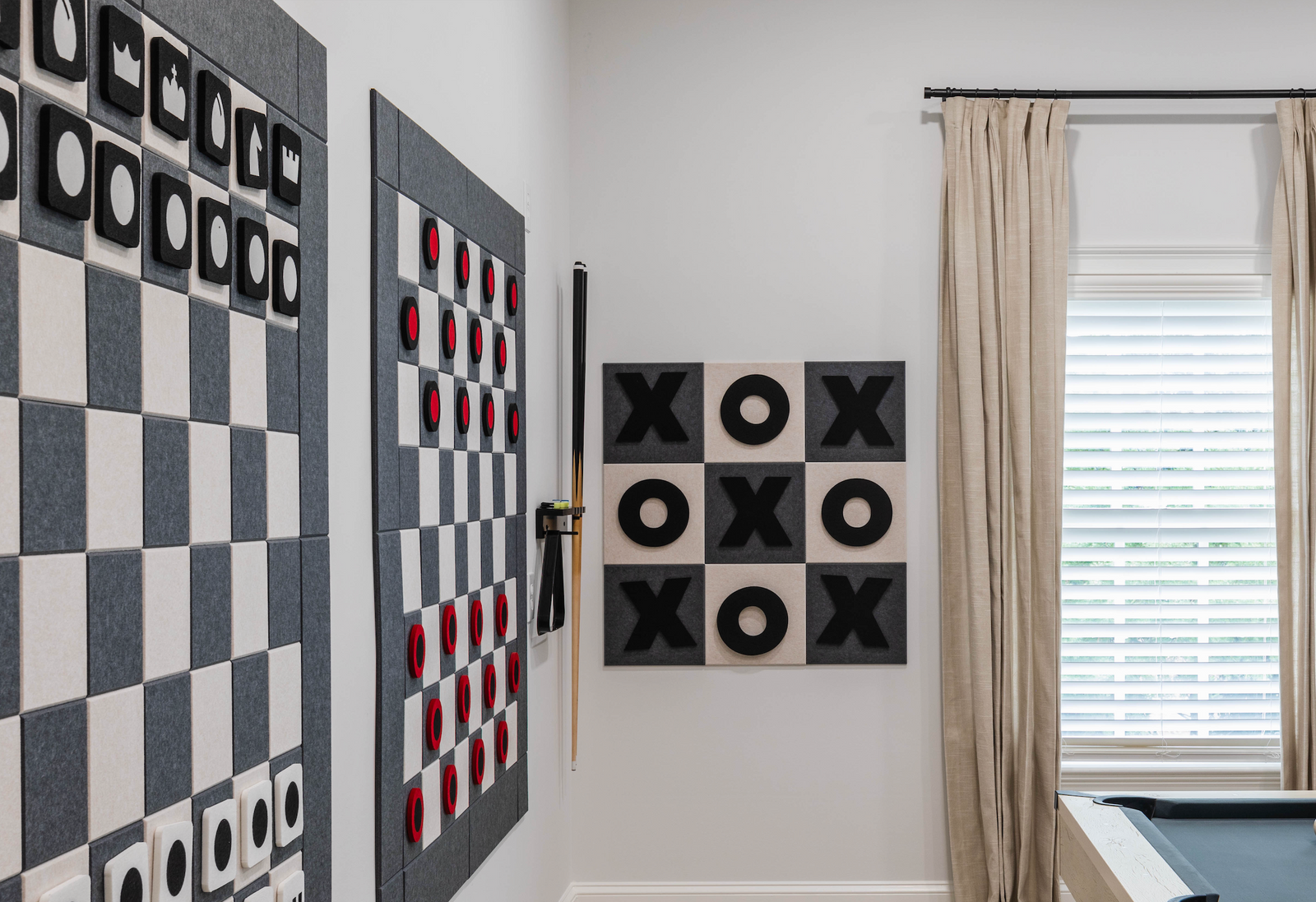 Mineral/Latte Tic-Tac-Toe Board