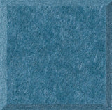 Teal blue textured tile with fine linear scratch pattern and darker border strip.