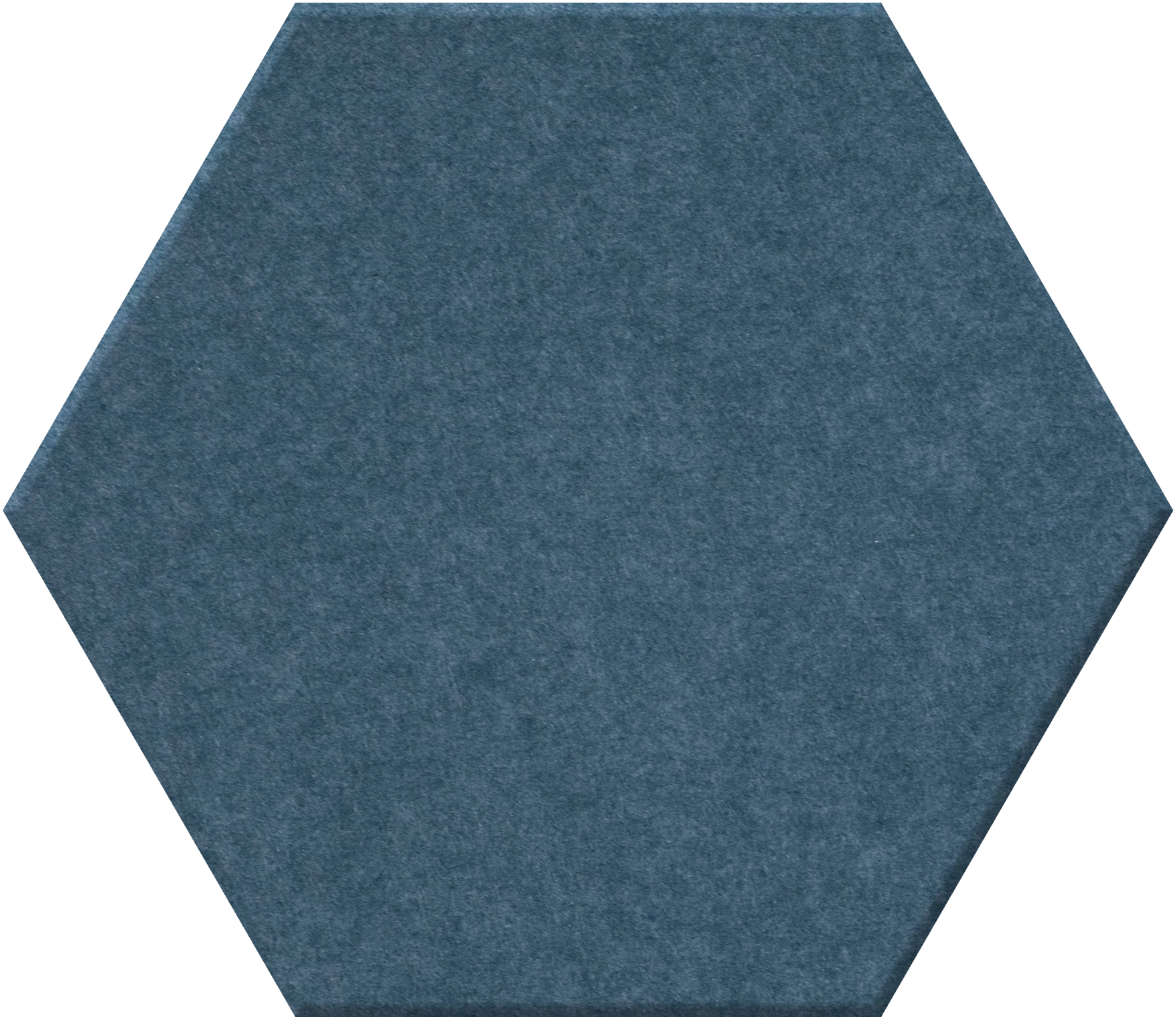 Blue-gray hexagonal tile with textured surface.