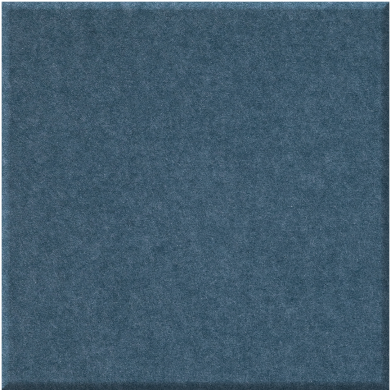 Square tile with teal-blue matte finish and speckled texture surface.