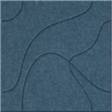 Slate Blue 9mm Engraved Topo felt sample with flowing topographic line grooves