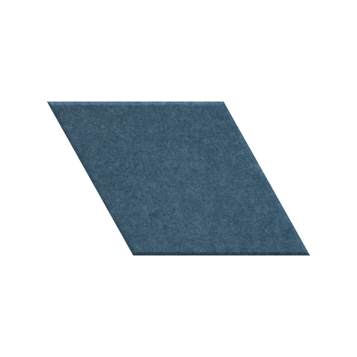 A single blue-gray parallelogram tile or swatch with a textured surface, shown on a plain white background.