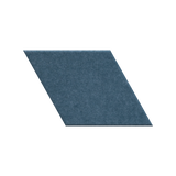 A single blue-gray parallelogram tile or swatch with a textured surface, shown on a plain white background.