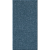 A rectangular blue textured fabric or carpet swatch centered on a white background.