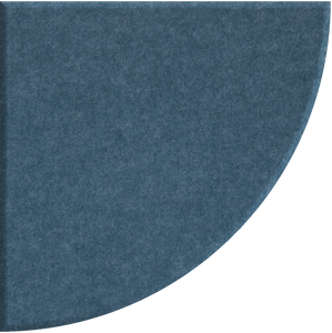 Slate Blue Quarter Circle