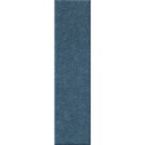 A vertical rectangular swatch of textured blue fabric or carpet shown on a plain white background.