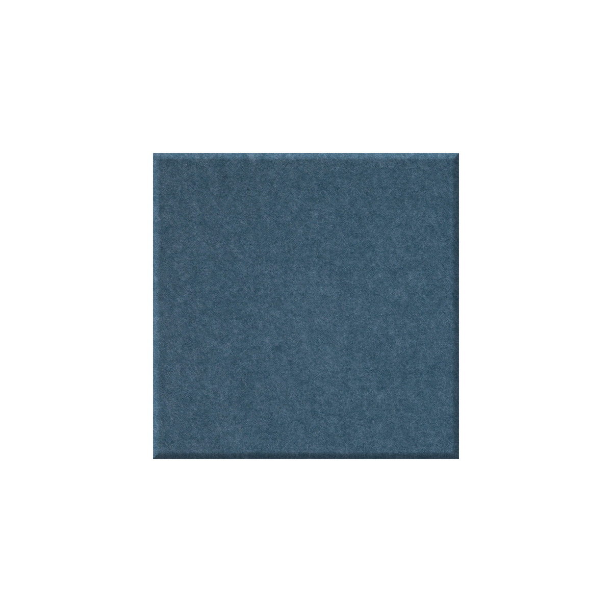 A square fabric swatch in a muted slate blue color, centered on a plain white background.