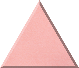 Coral Small Triangle Tile