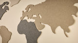 Small Neutral World Map Wall Art