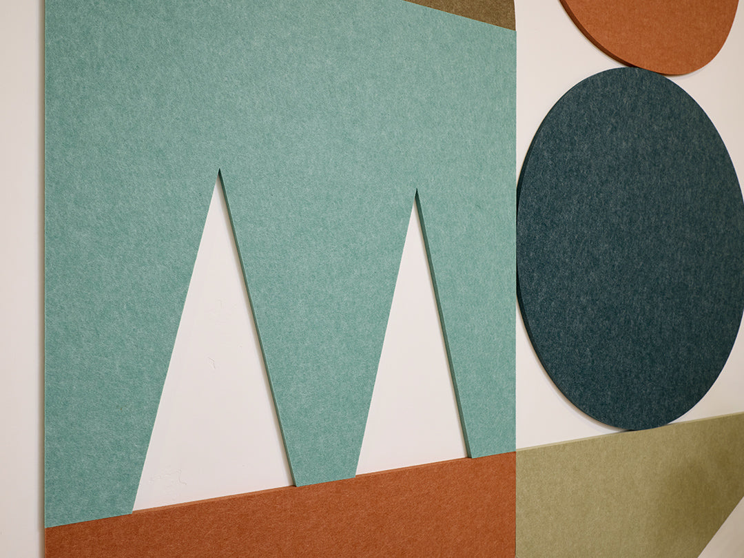 Acoustic Felt Wall Art in Geometric Shapes