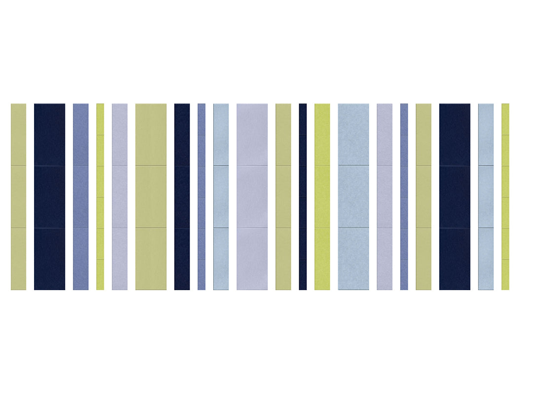 colorful geometric stripes design, green and blues