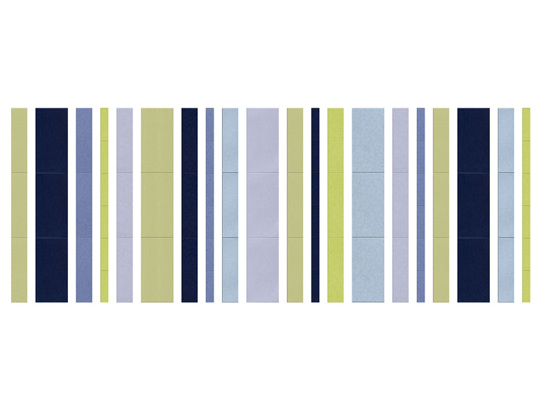 colorful geometric stripes design, green and blues