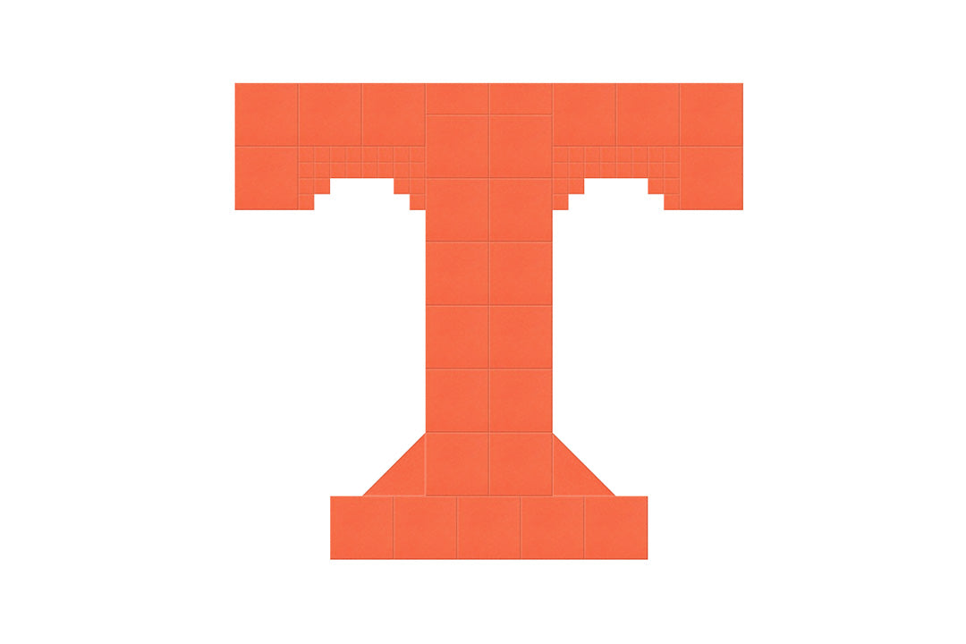 T orange Felt Right design made from sound-dampening acoustic felt panels