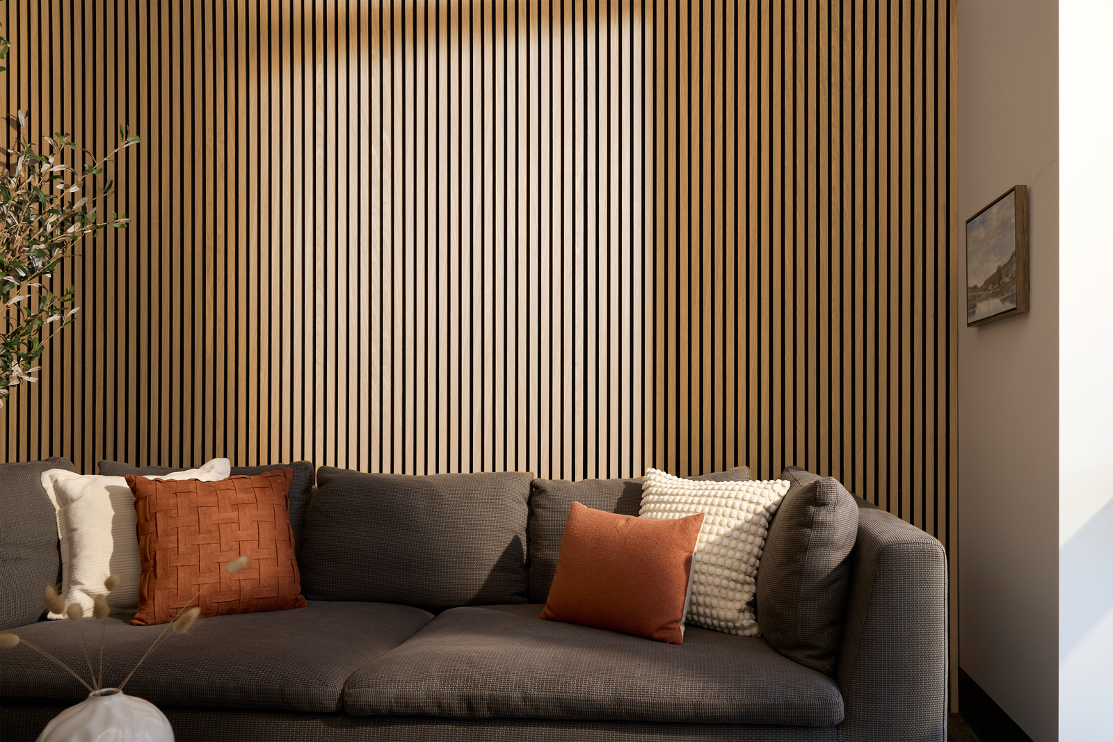 Two-Pack Teak Wood Slat Wall