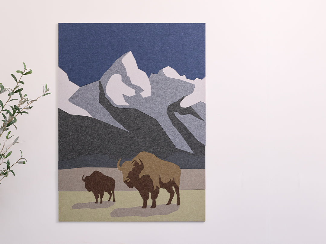 Straight shot of The Grand Teton felt design