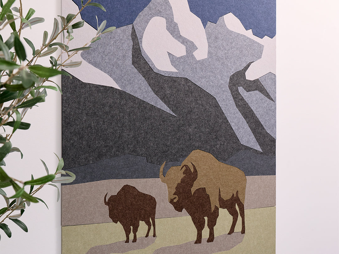 Angled shot of The Grand Teton felt design