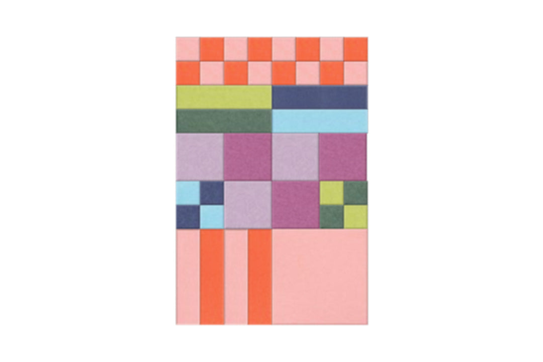 Multicolor shapes Felt Right design made from sound-dampening acoustic felt panels