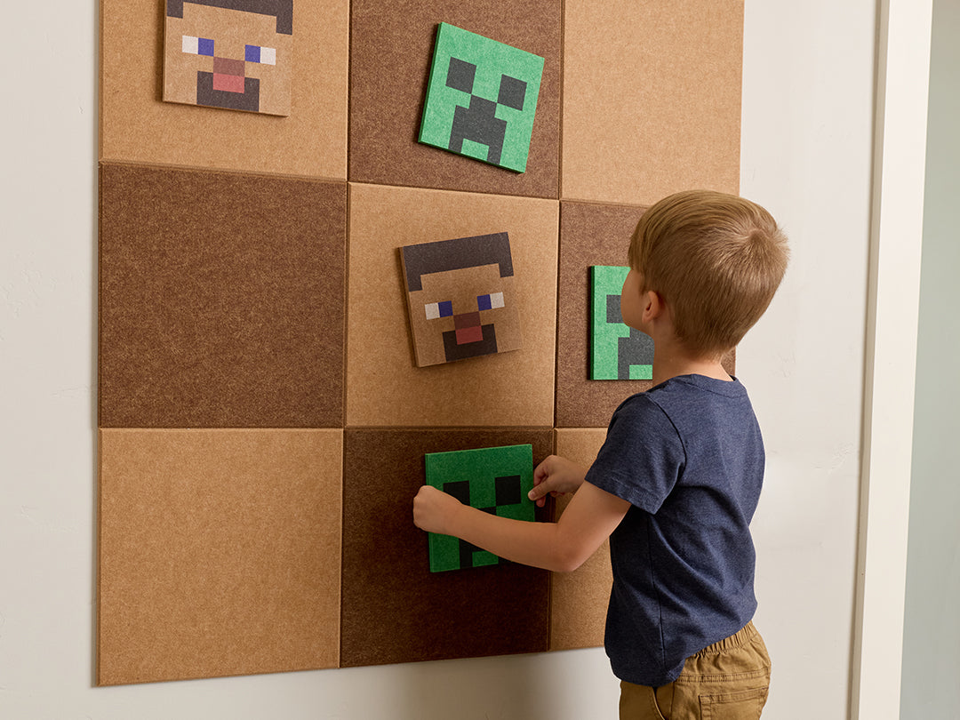 Minecraft™ Steve Tic-Tac-Toe Brown details