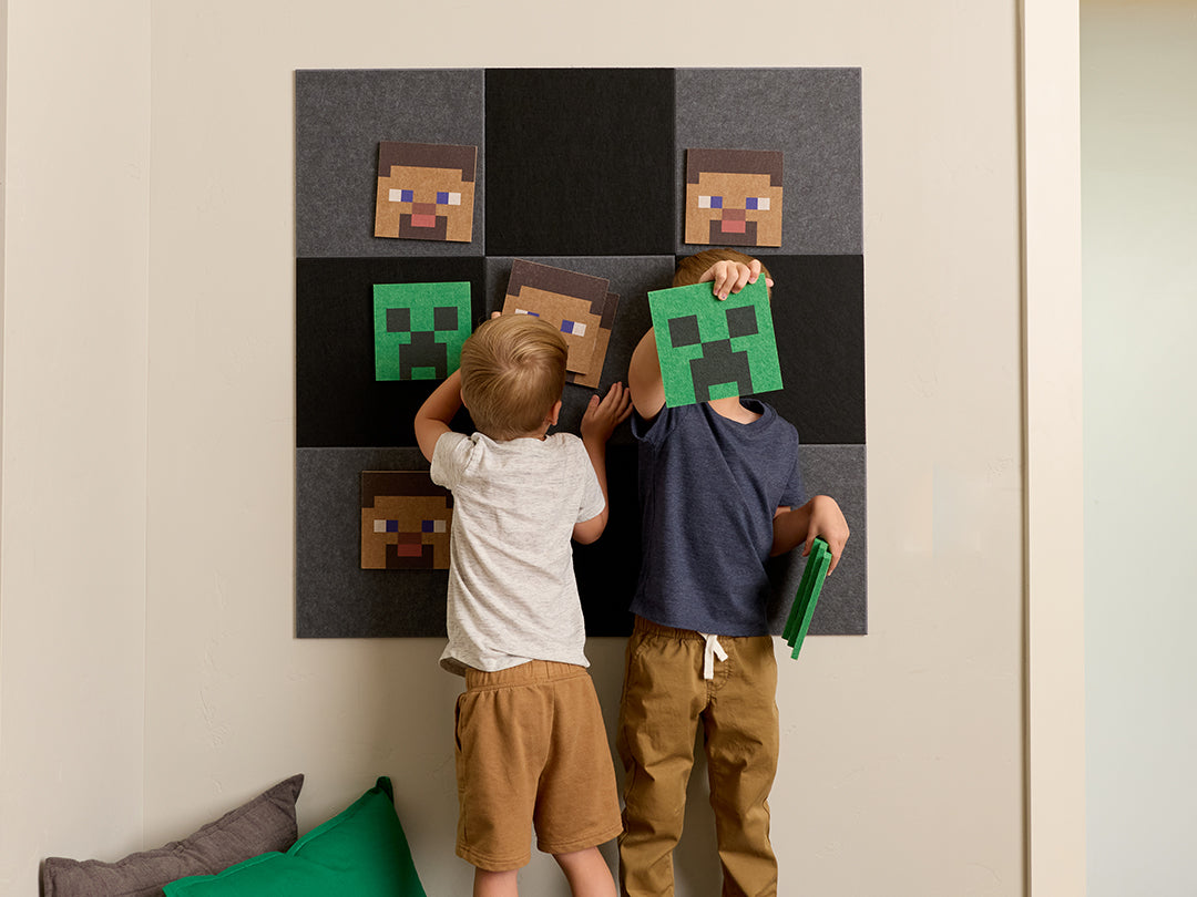 Minecraft™ Steve Tic-Tac-Toe Grey details