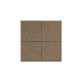 A square brown textured tile or panel with a four-quadrant grid pattern, shown on a plain white background.