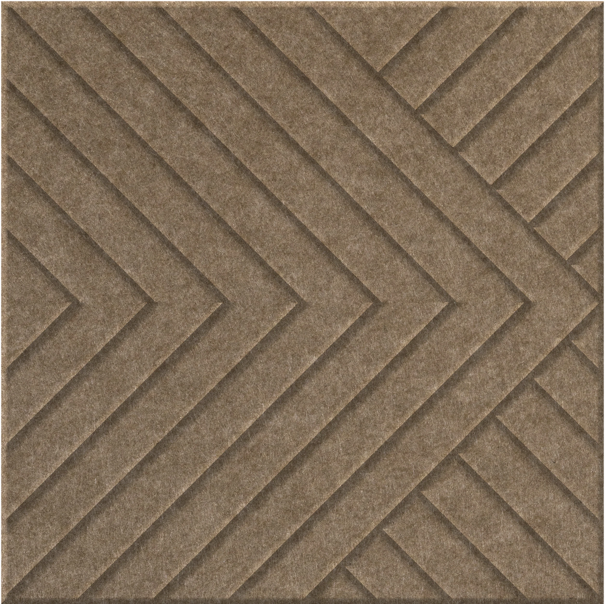 Timber 9mm Engraved Converge felt sample with chevron grooves