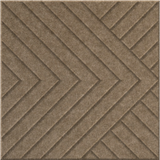 Timber 9mm Engraved Converge felt sample with chevron grooves