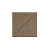 A square brown kraft paper envelope or card with a diagonal scoring line, shown on a plain white background.