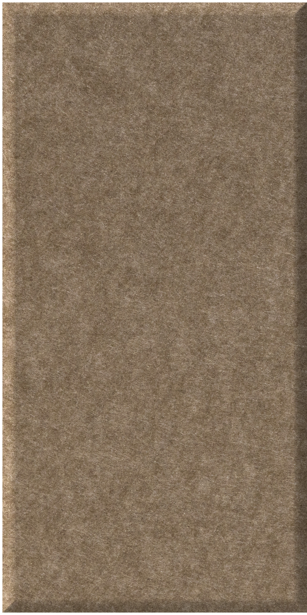 Beige-brown ceramic tile with textured matte finish and beveled edge.