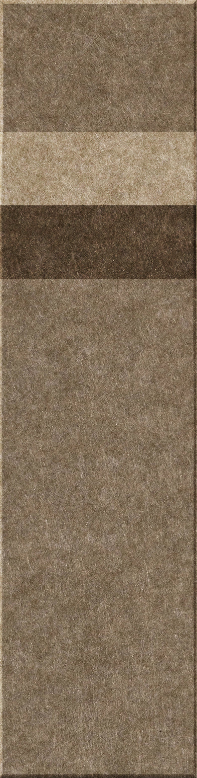 Four rectangular tiles in varying shades of brown and tan with textured surfaces arranged vertically.