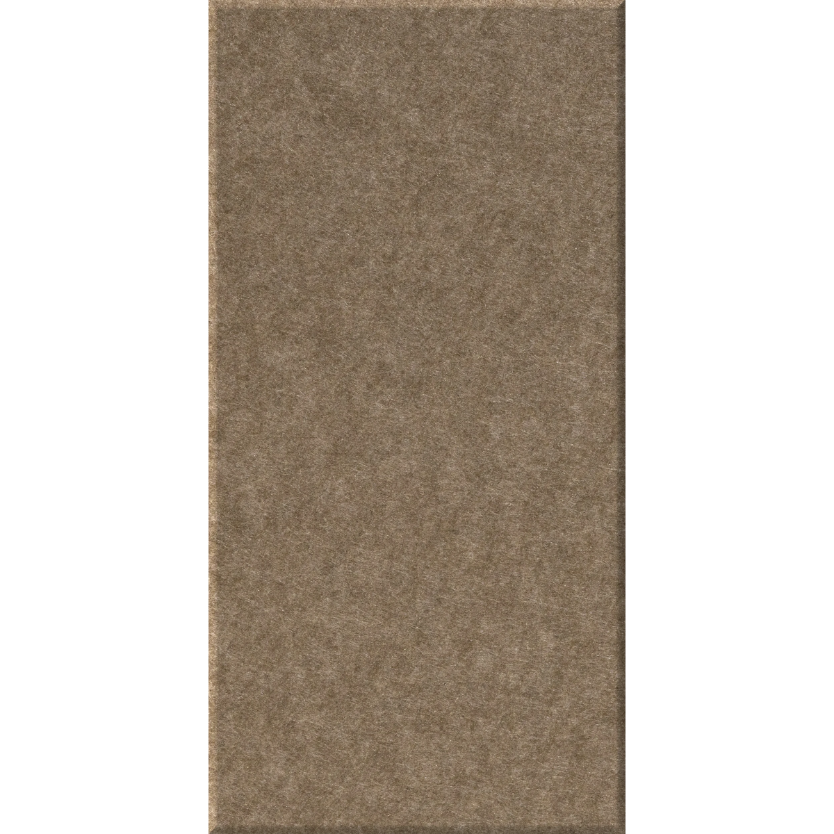 A rectangular brown textured felt or carpet-like swatch shown flat against a white background.