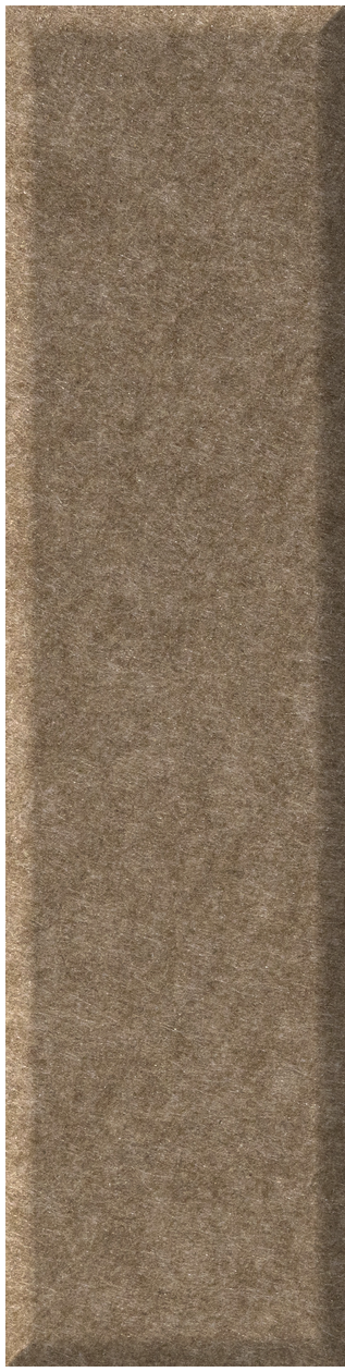 Narrow rectangular tile with textured tan and brown speckled surface.